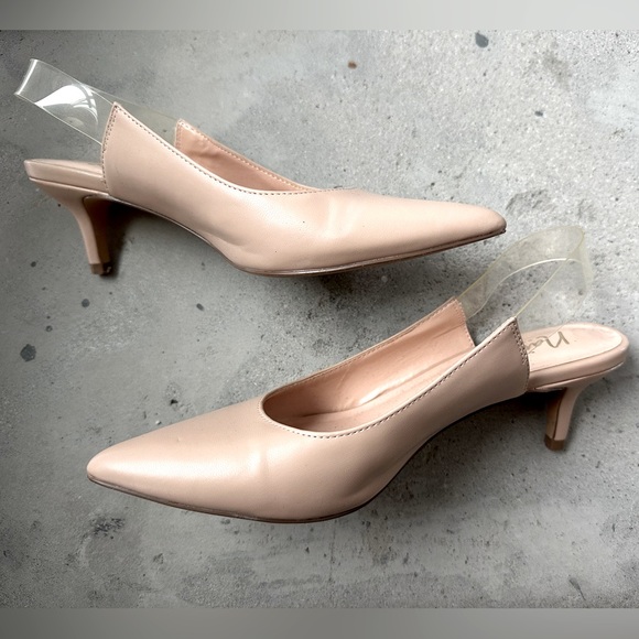 Nanette Lepore Harmony Lucite Sling Pumps - size 7 - Picture 4 of 6